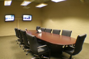 Video conference center at Museum District Business Center.