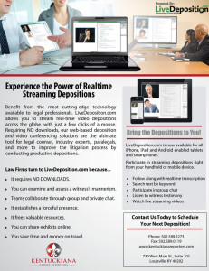 expert deposition streaming info graphic